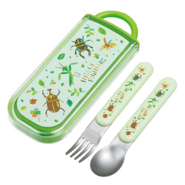 スケーター コンビセット スプーン フォーク スライド式 インセクト