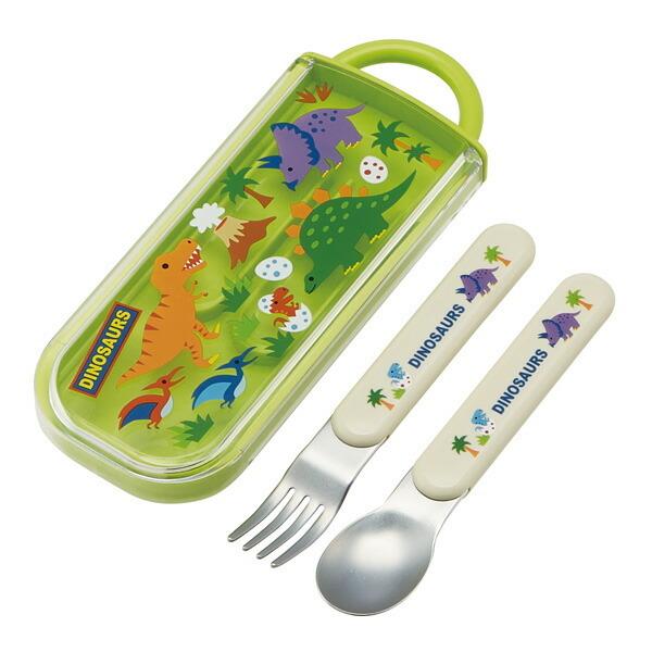 コンビセット スプーン フォーク スライド式 ディノサウルス 恐竜 子供