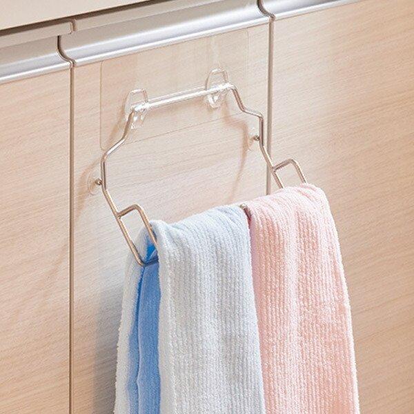タオルハンガー 吸着シート付き ステンレス製 何度でも貼れる タオル掛け タオルバー ふきん掛け 3196 リビングート ヤフー店 通販 Yahoo ショッピング
