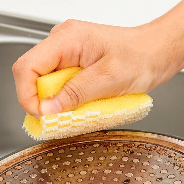 キッチンスポンジ ハードタイプ そうじの神様 カッチコチブラシ キッチン用 スポンジ ブラシ キッチンブラシ 焦げ落とし リビングート Paypayモール店 通販 Paypayモール
