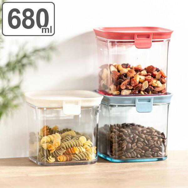 サイズ/約幅11.5×奥行12×高さ10.5cm内容量/680ml材質/本体：ポリスチレン（耐熱温度70度　耐冷温度-20度）　ふた：ポリプロピレン（耐熱温度100度　耐冷温度-20度）　パッキン：シリコーンゴム（耐熱温度180度　耐冷温度...