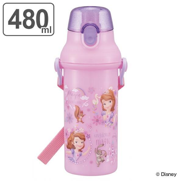 水筒 プラスチック 直飲み ちいさなプリンセスソフィア プラワンタッチ
