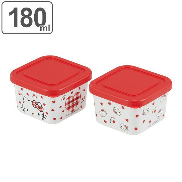 キティちゃんタッパー2個セット お弁当箱 シール容器 2個入 ハローキティ Red Heart