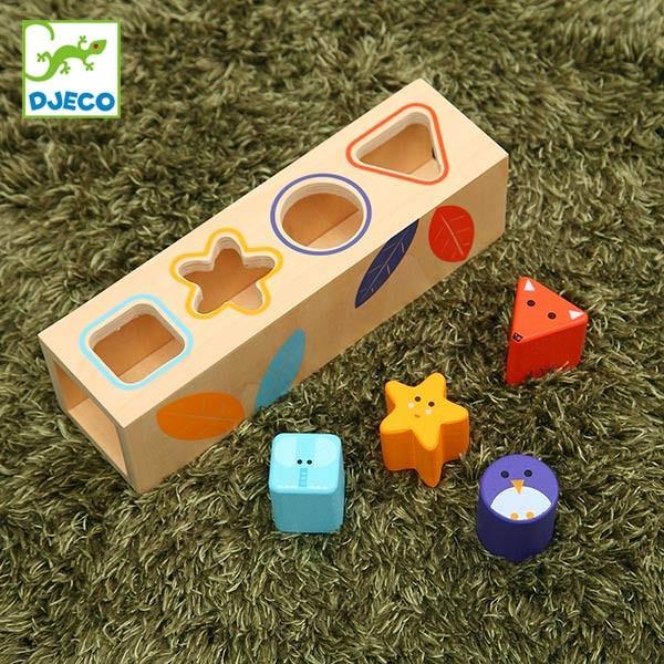 型はめ 木のおもちゃ 木製 ボワット ベーシック ジェコ Djeco おもちゃ 玩具 型はめパズル 4ピース リビングート ヤフー店 通販 Yahoo ショッピング