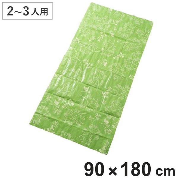 サイズ/約横90×縦180cm内容量/本体：1枚シートピン4本付材質/ポリエチレン、ポリプロピレン生産国/中国製●落ち着きのある色合いに、ボタニカル柄を合わせたシリーズです。●爽やかなグリーンのカラーが、シンプルで飽きのないデザインです。●...
