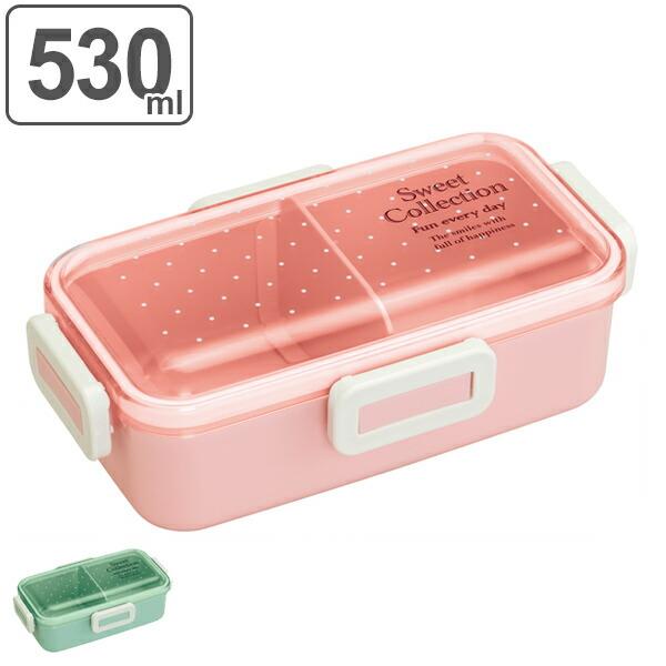 お弁当箱 1段 ふわっと弁当箱 4点ロック スイートドット 530ml ランチボックス 弁当箱 食洗機対応 レンジ対応 ふわっと 一段 一段弁当箱 リビングート Paypayモール店 通販 Paypayモール