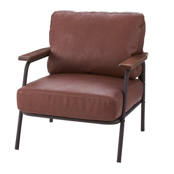 東谷 ソファ 幅71cm 1人掛 ソフトレザー ひじ掛け チェア 椅子