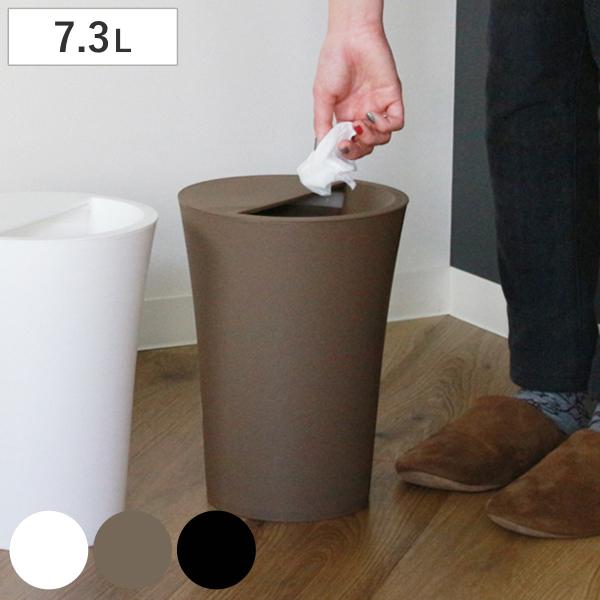 サイズ/約幅22×奥行22×高さ30cm容量/約7.3L内容量/1個材質/ポリプロピレン種類/ホワイト、ブラウン、ブラック生産国/日本製●ふたでゴミを隠すスタイリッシュなゴミ箱です。●ゴミが上から見えにくいので、突然の来客にも慌てません。●...