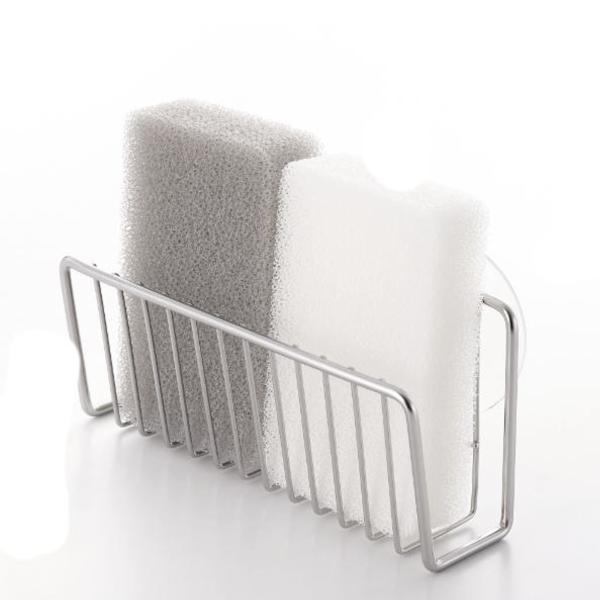 サイズ/約幅16.5×奥行6×高さ8cm※吸盤含まず重量/約132g内容量/1個材質/本体：ステンレス鋼（クロム13％、ニッケル1％）吸着盤：塩化ビニル生産国/中国製耐荷重/0.3kg●アットアクアシリーズの吸盤付きスポンジホルダーです。●...