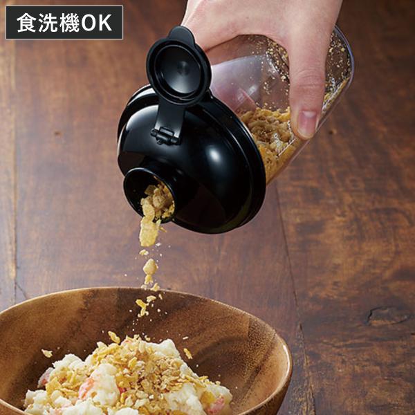 サイズ/約幅8.4×奥行8.4×高さ15.5cm重量/約140g内容量/1個材質/容器：AS樹脂削りプレート、ミルカップ：ABS樹脂フタ、キャップ：ポリエチレン生産国/日本製耐熱温度/80度食器洗い乾燥機/使用可能●スナック菓子の食感をプラ...