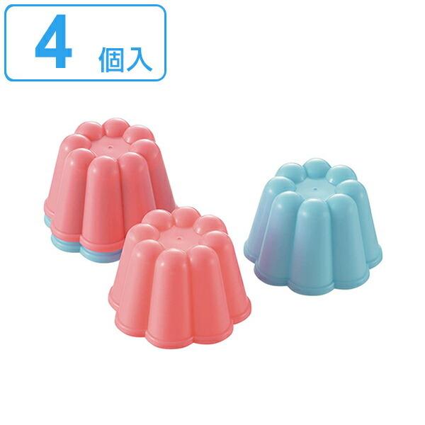 ゼリー型 4個セット プラスチック製 タイガークラウン 日本製