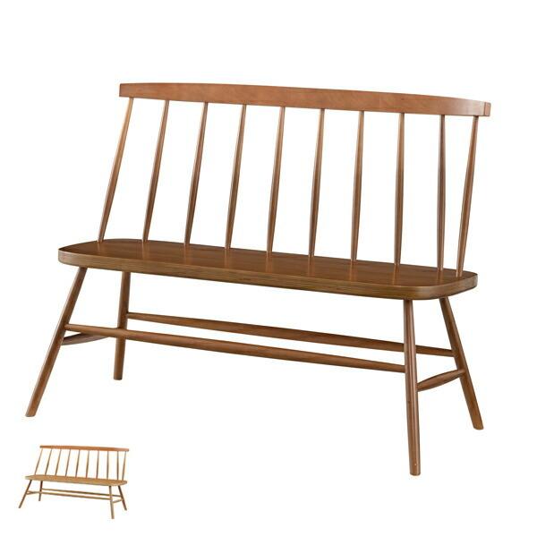 ダイニングベンチ 幅106cm ベンチ 木製 天然木 背もたれ 椅子 イス