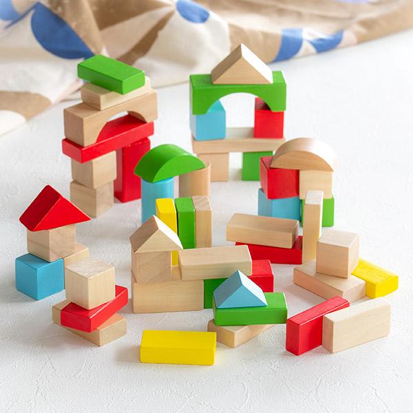 積み木 50ピース 木製 知育玩具 おもちゃ Classic クラシック ブロック 木 玩具 出産祝い おすすめ 子供 知育 リビングート ヤフー店 通販 Yahoo ショッピング