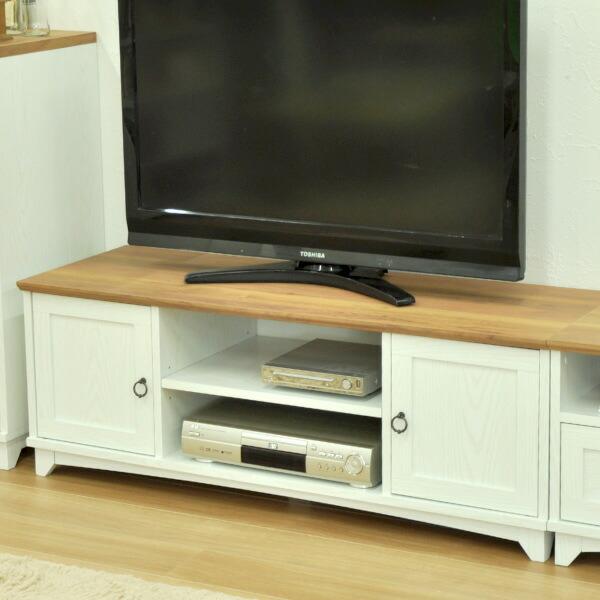 テレビ台 ローボード フレンチカントリー 白家具 Charlotte 幅117cm テレビボード テレビラック Tv台 Tvボード Tvラック ロータイプ リビングート ヤフー店 通販 Yahoo ショッピング