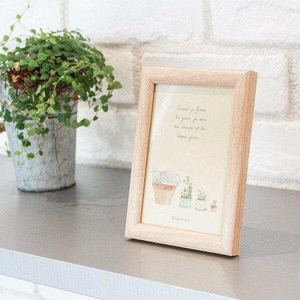 フォトフレーム L判 木製風 壁掛け 卓上 写真立て Brun ブラン フォトスタンド 額縁 写真 立て 掛け ｌ判 縦横 リビングート ヤフー店 通販 Yahoo ショッピング