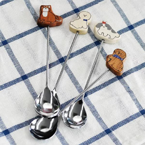 コーヒースプーン 13cm Chouquette カトラリー ステンレス 天然木 日本