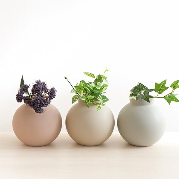 花瓶 陶器 フラワーベース ショート ASH 直径16×高さ15.5cm 花瓶 陶器 フラワーベース ショート ASH 直径16×高さ15.5cm