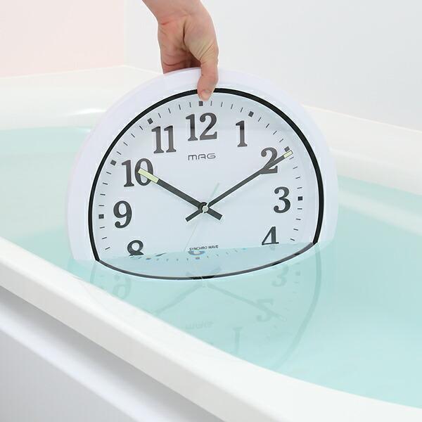 防水時計 掛け時計 防塵防水 電波時計 時計 （ 壁掛け 防滴 アナログ ）