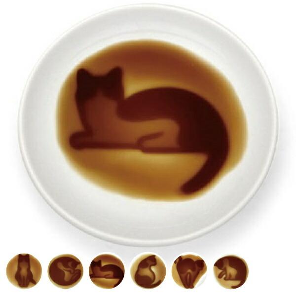 醤油皿 9cm ネコ 皿 食器 和食器 磁器 ねこ 猫 電子レンジ対応 食洗機対応 絵柄 浮き出る 豆皿 醤油 薬味皿 ハチワレ リビングート Paypayモール店 通販 Paypayモール