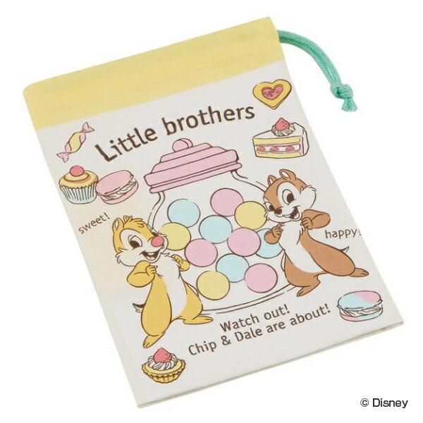 コップ袋 巾着袋 チップ デール スイーツ 歯ブラシホルダー付き チップ デール 巾着 キッズ 歯ブラシホルダー付き コップ 入れ 歯ブラシ 子供用 リビングート Paypayモール店 通販 Paypayモール