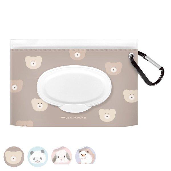 ポーチ ウェットティッシュポーチ モコモカ 蓋付き カラビナ付き 小物入れ ウェットティッシュ ケース リビングート Paypayモール店 通販 Paypayモール