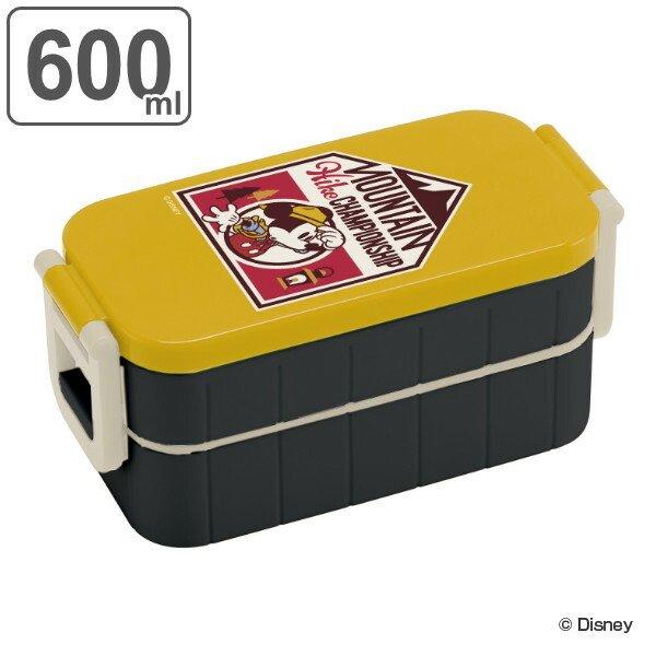 お弁当箱 2段 箸付き ミッキーマウス アウトドア タイトランチボックス 600ml ミッキー 弁当箱 レンジ対応 ランチボックス キャラクター リビングート ヤフー店 通販 Yahoo ショッピング