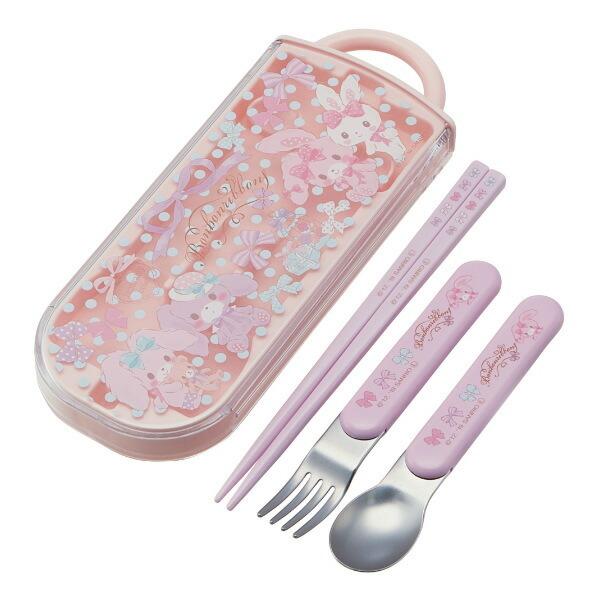 スケーター トリオセット 箸 スプーン フォーク スライド ぼんぼん