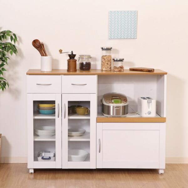 家電ラック キッチンカウンター 幅120cm