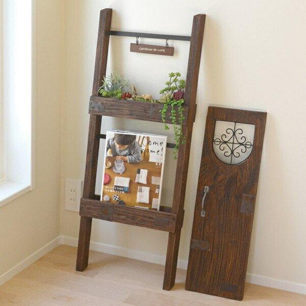 サインスタンド プランター ラダーサインスタンド 木製 ガーデニング用品 アンティーク加工 ガーデニング 梯子 はしご 立て掛け インテリア オブジェ リビングート Paypayモール店 通販 Paypayモール