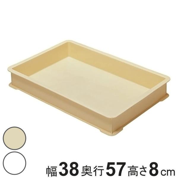 サイズ/外寸：約幅38.6×奥行57.3×高さ7.8cm内寸：約幅33.7×奥行52.5×高さ6.8cm内容量/1個材質/ポリプロピレン種類/アイボリー、クリア生産国/日本製耐熱温度/120度耐冷温度/-20度●軽くて丈夫なフードコンテナー...