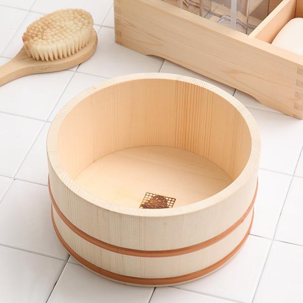 市原木工所 木製湯桶 余湯派 風呂湯桶 おけ 湯おけ 木製 桶 お