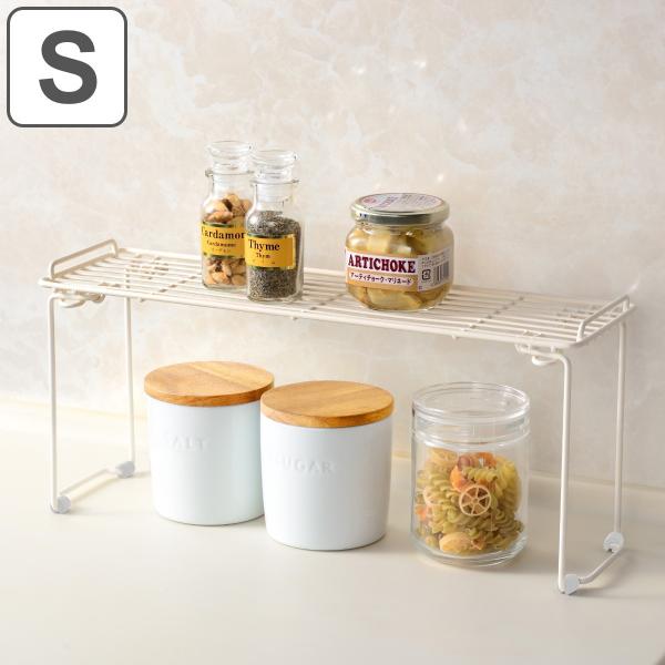 サイズ/約幅43.5×奥行12.5×高さ18.5cm重量/約400g内容量/1台材質/本体・脚部：鉄（粉体塗装）脚ゴム：シリコーンゴム生産国/中国製スタッキング/可能耐荷重/2kg●シンク周りの見せ収納やシンク下などの整理整頓に便利な収納棚...