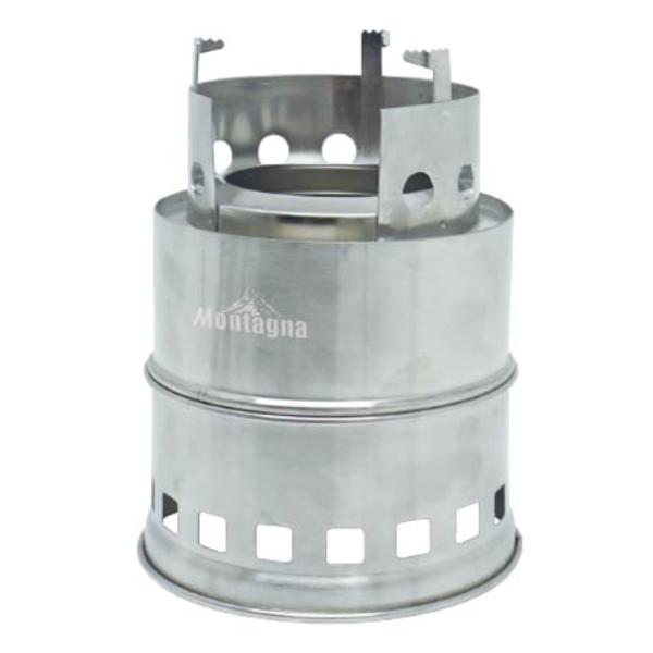 サイズ/約高さ18cm直径：約13cm収納時：約直径13×高さ7cm重量/約450g内容量/本体×1、収納袋×1、燃料入れ×1材質/ステンレス生産国/中国製●煙突効果で効率よく火起こし●エコで簡単に火が起こせる●五徳付きで簡易コンロとして●...