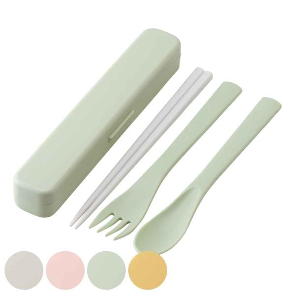 サイズ/約幅18.8×奥行3.7×高さ2.7cmお箸・スプーン・フォーク：約長さ18(cm)重量/約90g内容量/1個（ケース、お箸、フォーク、スプーン）材質/ケース蓋：AS樹脂ケース本体・スプーン・フォーク：ABS樹脂お箸：メタクリル樹脂...