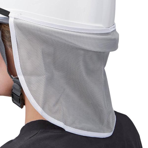 サイズ/約横21×縦39.5cm重量/約15g内容量/1個材質/外側：ポリエステル（メッシュ部分）内側：マーサ加工繊維生産国/中国製洗濯/手洗いのみ可能●ポリエステルにナノ単位のチタン薄膜をコーティングしたマーサ加工繊維のネックガードです。...