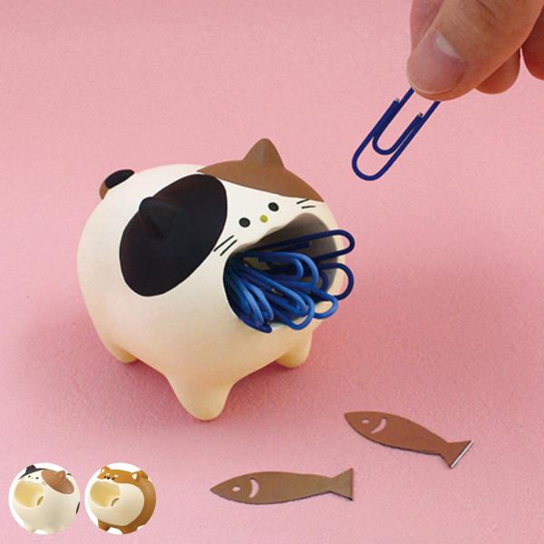 サイズ/ミケネコ：約幅5×奥行6.4×高さ5.7 (cm)、重量 約117gシバイヌ：約幅5×奥行6.3×高さ5.7 (cm)、重量 約117g内容量/1個材質/ポリレジン製種類/ミケネコ、シバイヌ生産国/ベトナム製●あーんと開けた大きな口...