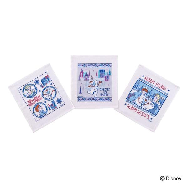 サイズ/約横32×縦29cm内容量/3枚（各柄1枚）材質/綿100％カラー/アナと雪の女王２３生産国/中国製●行楽などのお出かけや普段使いに便利なアナと雪の女王のおしぼりタオルです。●洗い替えに便利な3枚組です。●お気に入りのキャラクターと...