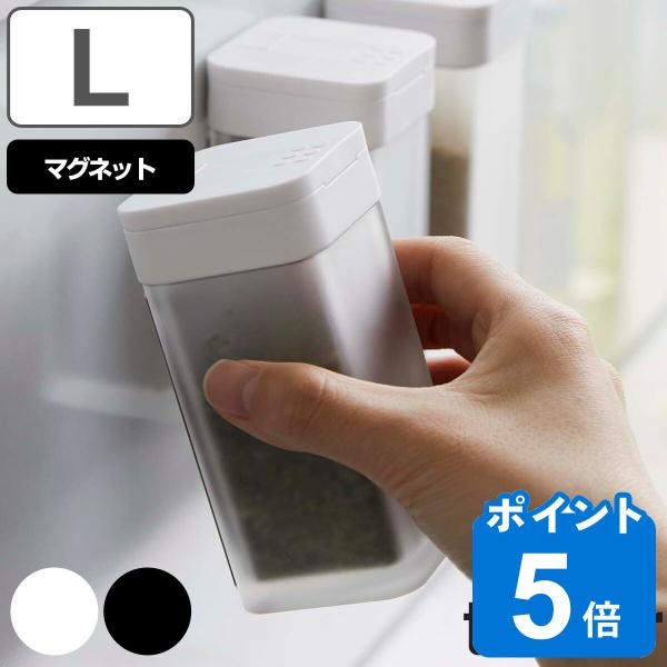 サイズ/約幅4.8×奥行5×高さ10cm容量/約120ml内容量/1個（本体、インデックスシール）材質/容器：アクリル樹脂、マグネット滑り止め：シリコーン蓋上下：ポリエチレン種類/ホワイト、ブラック生産国/中国製耐熱温度/90度耐冷温度/-...