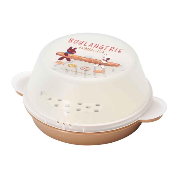 サイズ/約高さ6.1cm直径：約15.4cm内容量/1個材質/ポリプロピレンカラー/リサとガスパール生産国/日本製耐熱温度/140度耐冷温度/-20度食器洗い乾燥機/使用不可電子レンジ/使用可能●電子レンジ加熱時に、本体とザルの間を空気が循...