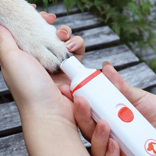 爪切り ペット用 電動爪トリマー （ 犬用 猫用 爪やすり 爪削り 電動 コードレス 電池式 ）