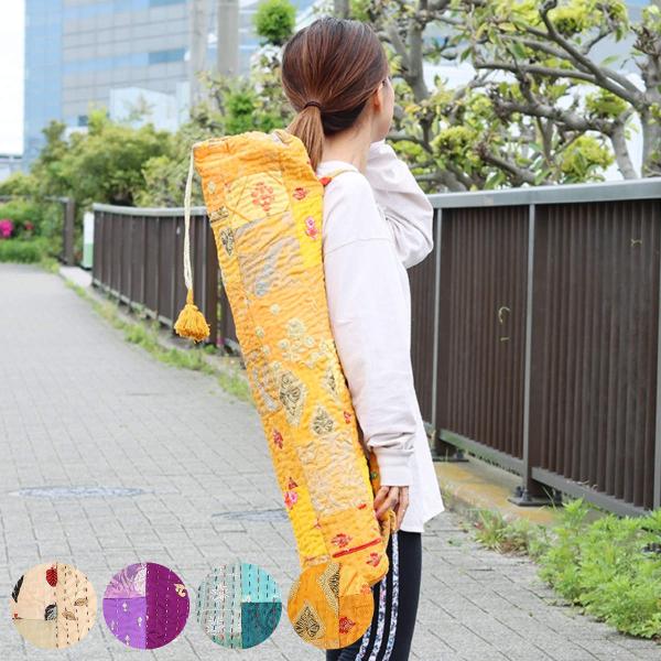 サイズ/約横14×縦75cm内容量/1個材質/古布部分：綿、レーヨン裏地：綿100％刺繍糸：ポリエステル100％種類/ベージュ、ライトパープル、ターコイズ、イエロー生産国/インド製●華やかなデザインのカンバディアパッチワーク●すべての色柄が...