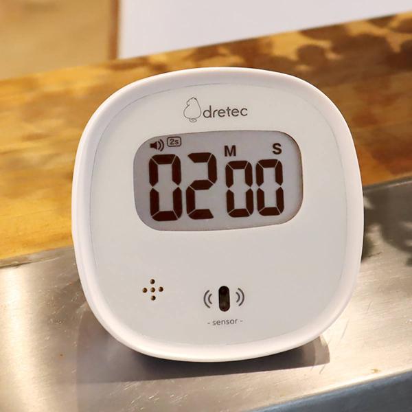 サイズ/約幅9×奥行2.7×高さ9cm重量/約110g内容量/1個材質/ABS樹脂生産国/中国製●センサーに手をかざすだけで使えるタイマーです。●キッチンや手洗い場でも使える防水仕様です。（IPX4）●同じ設定時間で繰り返し使えるリピート機...