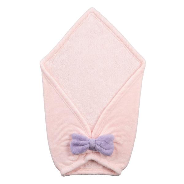 サイズ/約幅35×奥行50×高さ4cm頭囲：44〜68cm重量/約95g内容量/1個材質/ポリエステル、ナイロンカラー/ピンク●ふわもこのマイクロファイバーが髪の毛の水分をしっかり吸水するヘアターバンです。●お風呂後に被るだけでドライヤーの...