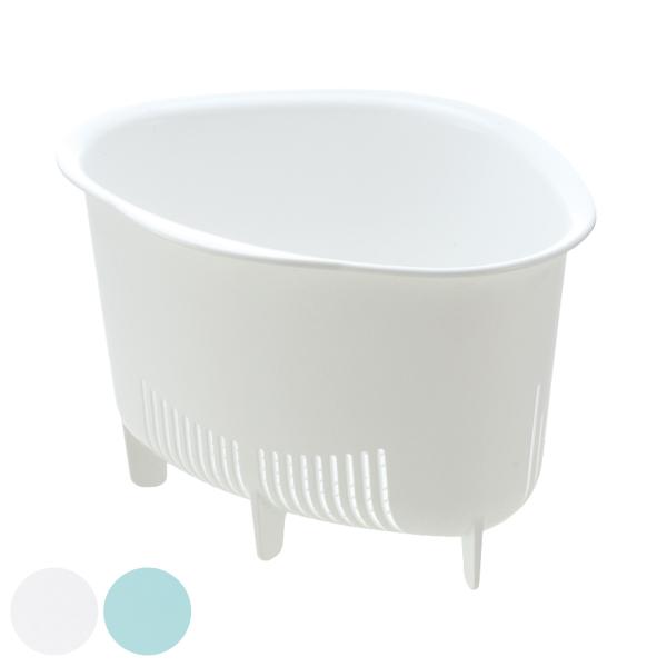 サイズ/約幅22×奥行16.9×高さ14cm内容量/1個材質/ポリプロピレン種類/ホワイト、ミントブルー生産国/日本製耐熱温度/120度●シンプルでスタンダードな形の使いやすい三角コーナーです。●抗菌加工が施されており、衛生的にお使いいただ...