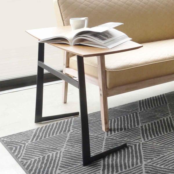 GART サイドテーブル ウォールナット突板 モダンヴィンテージ 幅