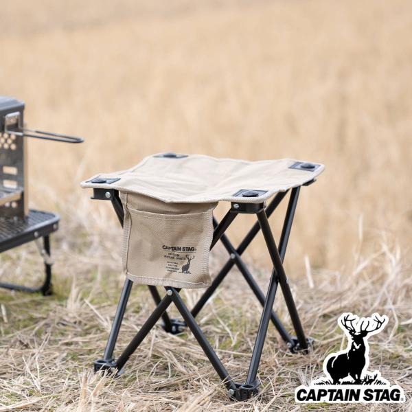 折りたたみチェア シャルマン ちょこっとチェア カーキ キャプテンスタッグ （ CAPTAIN STAG チェア 折りたたみ ）