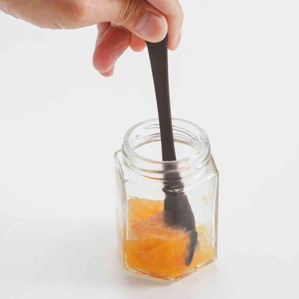 スプーン シリコン製 スミまですくえるシリコーンスプーン 食洗機対応 貝印 （ ミニスプーン シリコンスプーン スパチュラ ジャム ）