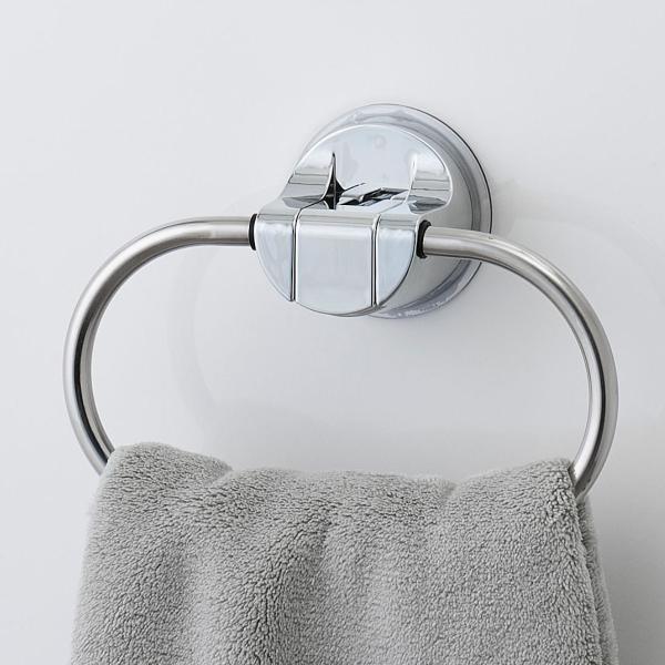 吸盤 タオルリング ステンレススチール 吊り下げ ラウンド シンプル 円形 livingut_449837