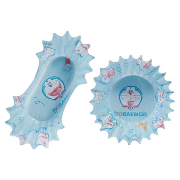 サイズ/丸型：約幅6.3×奥行6.3×高さ2.5cm小判型：約幅7×奥行4.5×高さ2.5cm内容量/25枚入り（丸型15枚、小判型10枚）材質/PET樹脂・紙生産国/日本製耐熱温度/140度耐冷温度/-30度電子レンジ/使用可能●ドラえも...