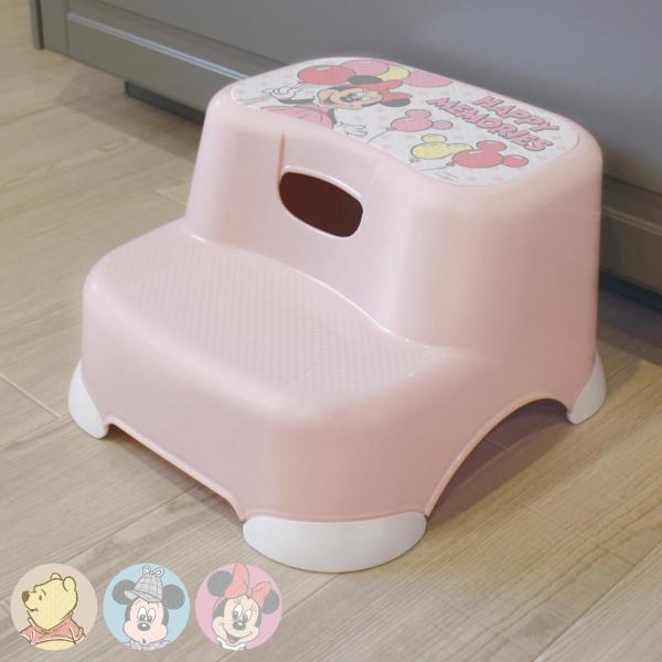 サイズ/約幅32.5×奥行34.5×高さ21cm重量/約760g内容量/1台材質/本体：ポリプロピレン脚：ポリエチレン種類/くまのプーさん、ミッキーマウス、ミニーマウス生産国/日本製耐荷重/100kg（均等加重）●ステップ面に可愛いキャラク...